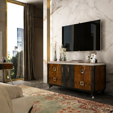 OSCAR - Wood veneer sideboard with drawers by Guerra Vanni - view 3